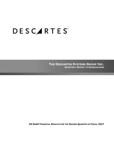 Thumbnail Descartes Systems Group Quarterly Report 2027-q2