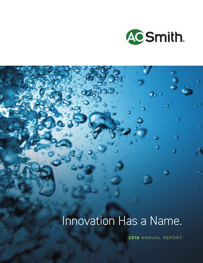 Thumbnail A. O. Smith Annual Report 2018