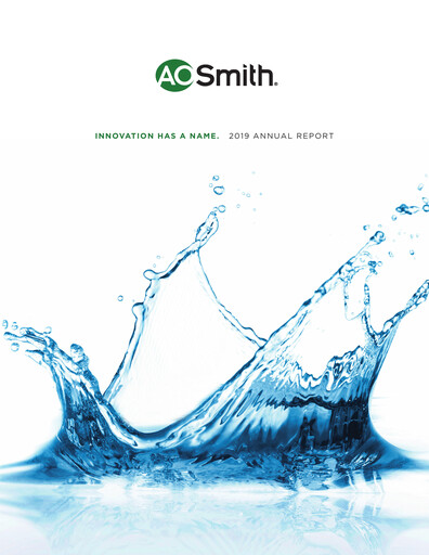 Thumbnail A. O. Smith Annual Report 2019