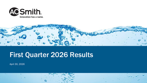 Thumbnail A. O. Smith Quarterly Report 2026-q1