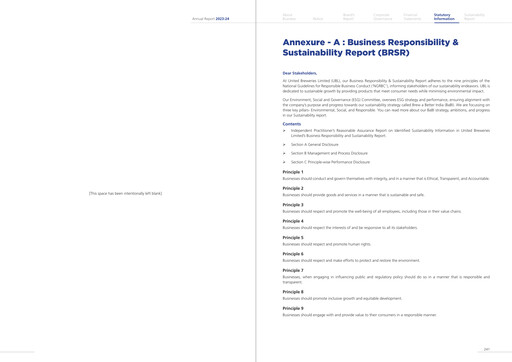 Thumbnail United Breweries ESG Report 2023-2024