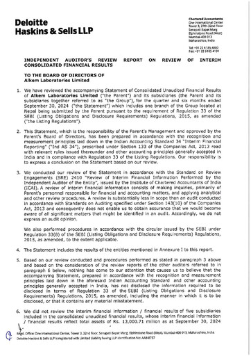 Thumbnail Alkem Laboratories
 Quarterly Report 2024-q2