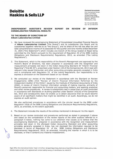 Thumbnail Alkem Laboratories
 Quarterly Report 2025-q3