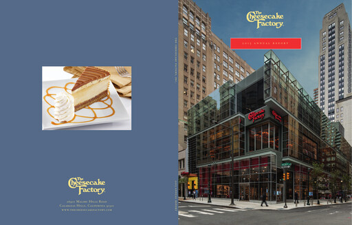 Thumbnail The Cheesecake Factory
 Annual Report 2015