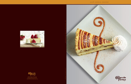 Thumbnail The Cheesecake Factory
 Annual Report 2018