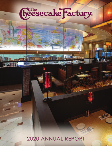Thumbnail The Cheesecake Factory
 Annual Report 2020