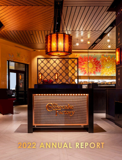 Thumbnail The Cheesecake Factory
 Annual Report 2022
