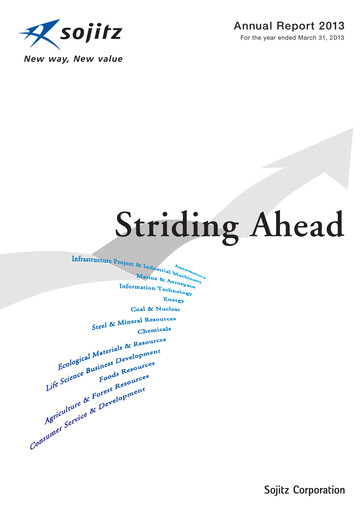 Thumbnail Sojitz Corporation Annual Report 2013