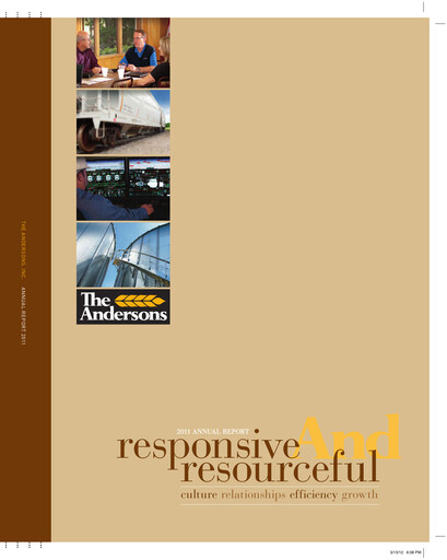 Thumbnail The Andersons, Inc. Annual Report 2011