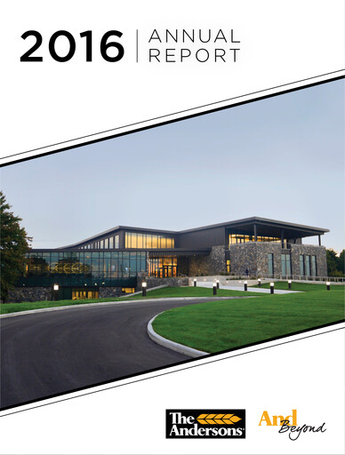 Thumbnail The Andersons, Inc. Annual Report 2016