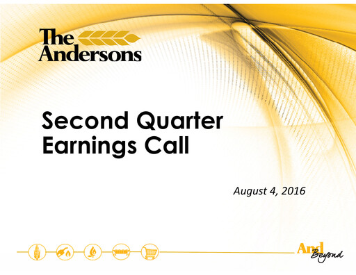Thumbnail The Andersons, Inc. Quarterly Report 2016-q2