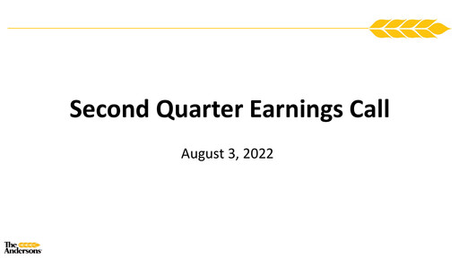 Thumbnail The Andersons, Inc. Quarterly Report 2022-q2