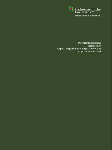 Thumbnail LLB (Liechtensteinische Landesbank) Financial Report 2016