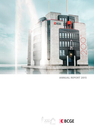 Vorschaubild Banque Cantonale de Genève Jahresbericht 2015