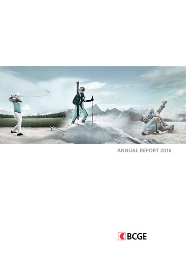 Vorschaubild Banque Cantonale de Genève Jahresbericht 2016