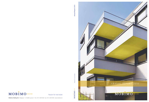 Thumbnail Mobimo Holding Annual Report 2010