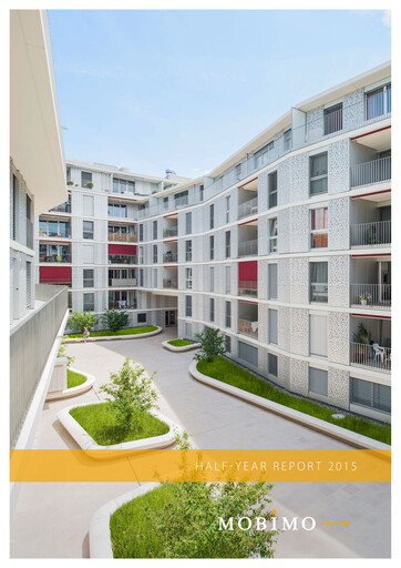 Miniature Mobimo Holding Rapport semestriel 2015-h1