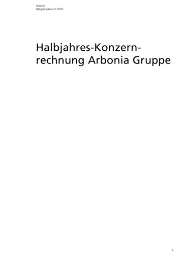 Thumbnail Arbonia Financial Report 2022-h1