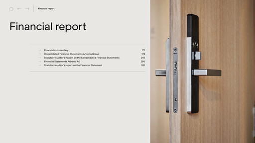 Thumbnail Arbonia Financial Report 2025