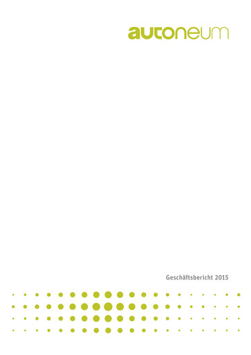 Vorschaubild Autoneum Holding Jahresbericht 2015