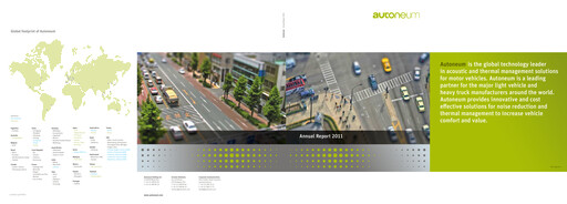 Thumbnail Autoneum Holding Annual Report 2011