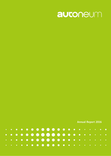 Thumbnail Autoneum Holding Annual Report 2016