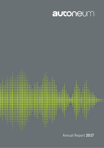 Thumbnail Autoneum Holding Annual Report 2017