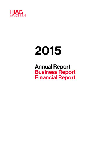 Thumbnail HIAG Immobilien Annual Report 2015