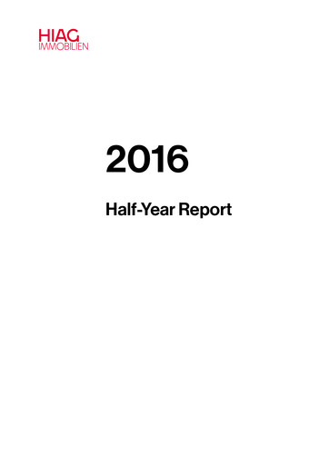 Thumbnail HIAG Immobilien Half-year Report 2016-h1