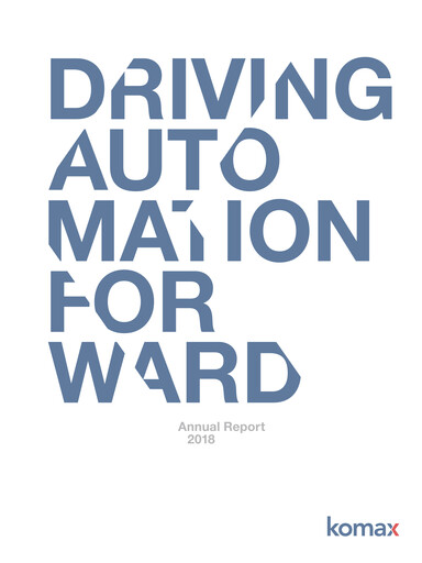 Vorschaubild Komax Holding Jahresbericht 2018