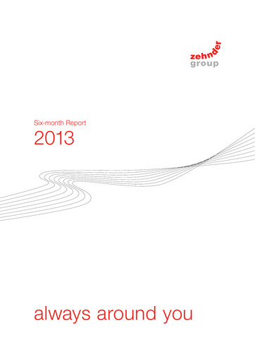 Miniature Zehnder Group Rapport semestriel 2013-h1