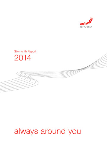 Miniature Zehnder Group Rapport semestriel 2014-h1