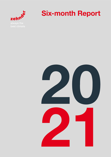 Miniature Zehnder Group Rapport semestriel 2021-h1