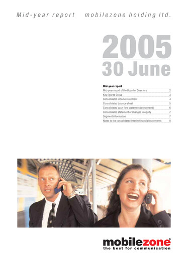 Vorschaubild mobilezone Holding Halbjahresbericht 2005-h1
