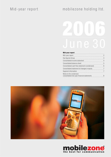 Vorschaubild mobilezone Holding Halbjahresbericht 2006-h1
