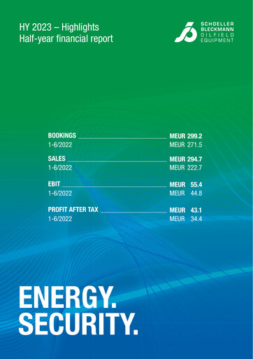 Thumbnail Schoeller-Bleckmann Oilfield Equipment Half-year Report 2023-h1