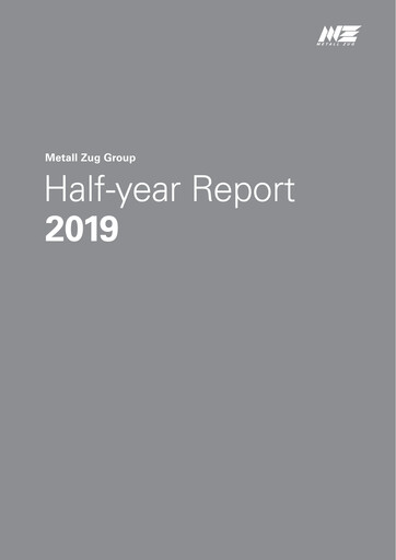 Thumbnail Metall Zug AG Half-year Report 2019-h1