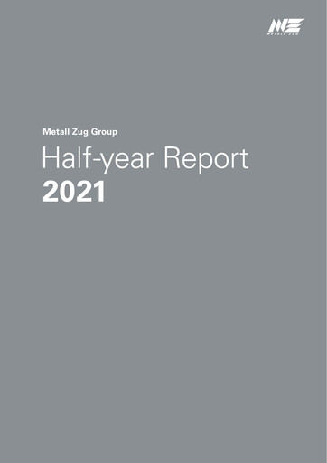Thumbnail Metall Zug AG Half-year Report 2021-h1