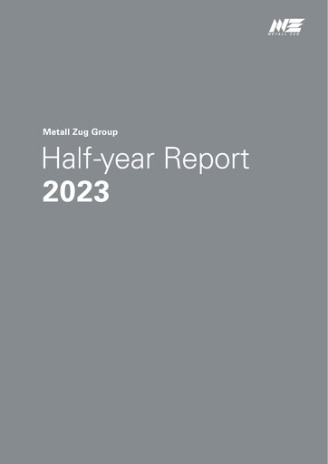 Thumbnail Metall Zug AG Half-year Report 2023-h1