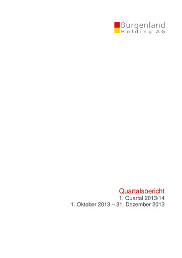 Thumbnail Burgenland Holding Quarterly Report 2013-q1