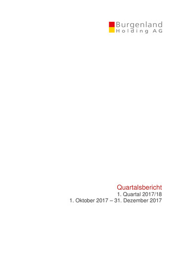 Thumbnail Burgenland Holding Quarterly Report 2017-q1