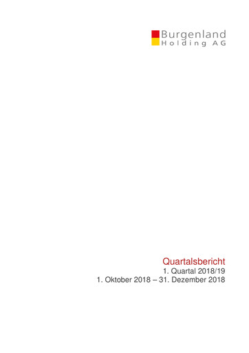 Thumbnail Burgenland Holding Quarterly Report 2018-q1