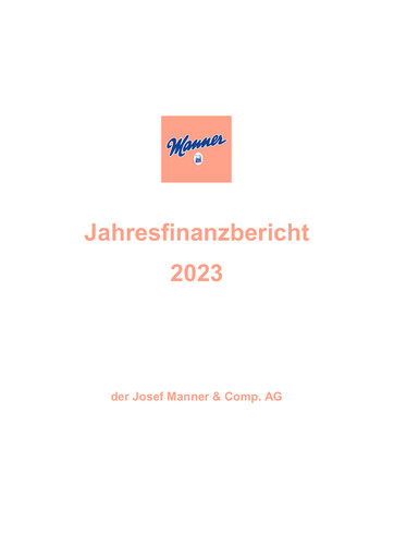Thumbnail Josef Manner & Comp Annual Report 2023