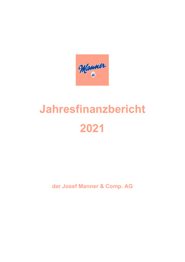 Thumbnail Josef Manner & Comp Financial Report 2021