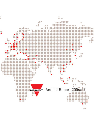 Thumbnail Carlo Gavazzi Holding Annual Report 2006-2007