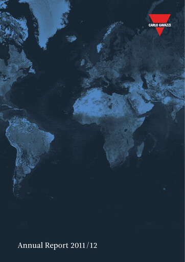 Thumbnail Carlo Gavazzi Holding Annual Report 2011-2012