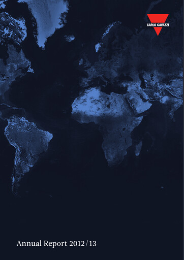 Thumbnail Carlo Gavazzi Holding Annual Report 2012-2013