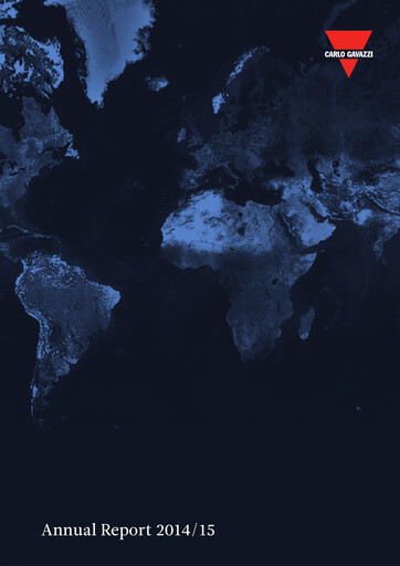 Thumbnail Carlo Gavazzi Holding Annual Report 2014-2015