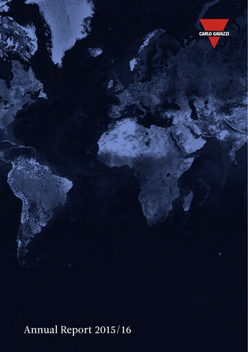 Thumbnail Carlo Gavazzi Holding Annual Report 2015-2016