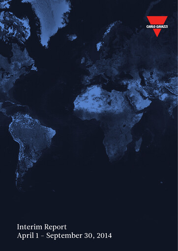Vorschaubild Carlo Gavazzi Holding Halbjahresbericht 2014-2015-h1